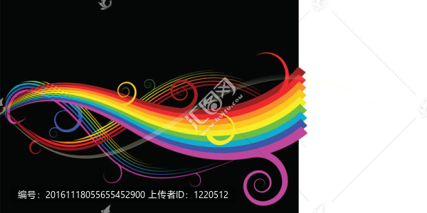 摘要彩虹曲線