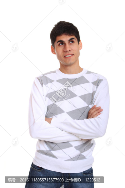 年輕的休閑男人肖像