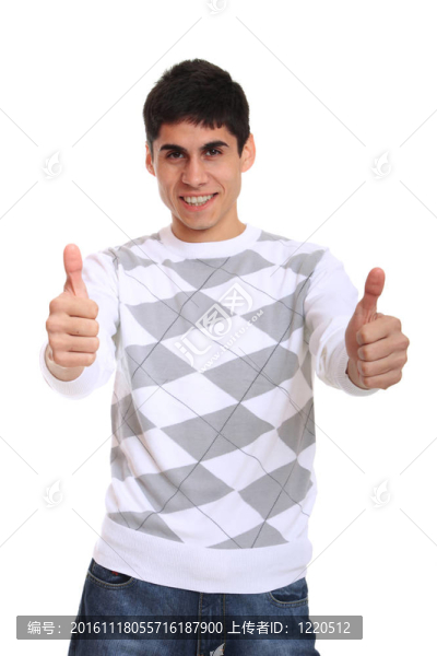 年輕的休閑男人肖像