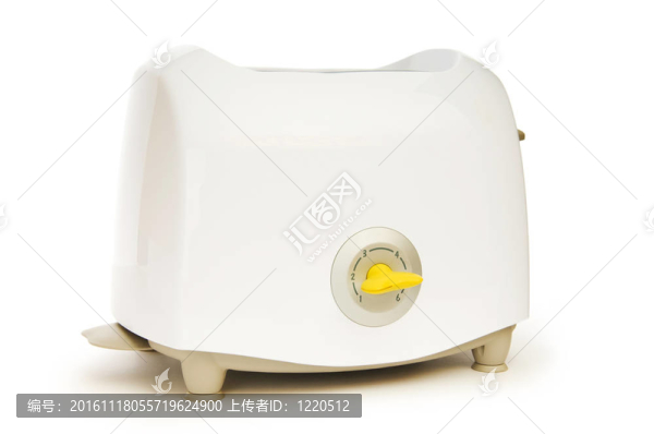 烤面包機的孤立在白色背景