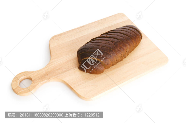 白色的面包和砧板
