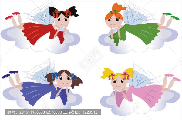 圖標：仙女在云上飛行