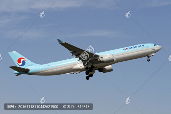 沈陽機場,大韓航空飛機起飛