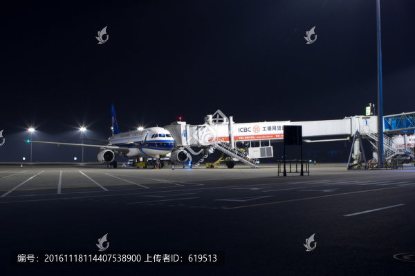 機場夜景,沈陽機場