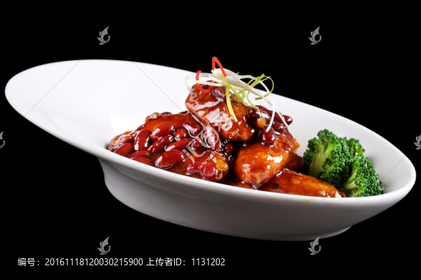 秘制腰豆雞翅