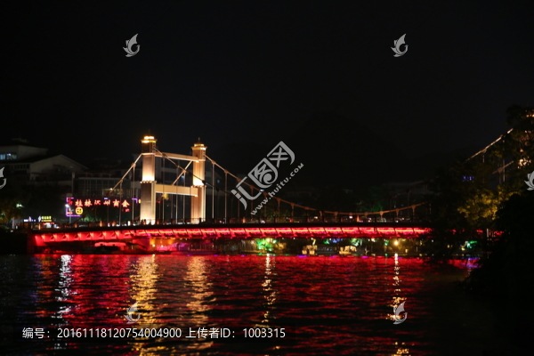 桂林橋梁夜景