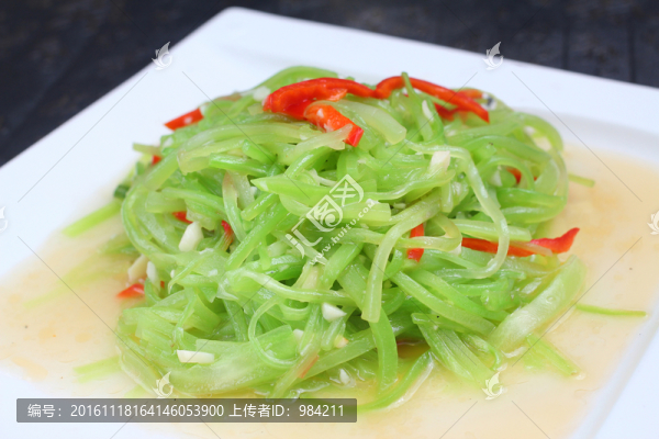清炒萵筍絲