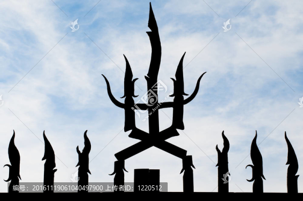 舊美麗的金屬柵欄