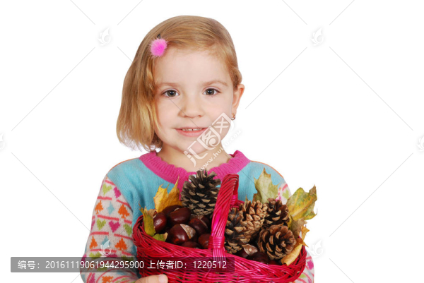 帶籃子的小女孩