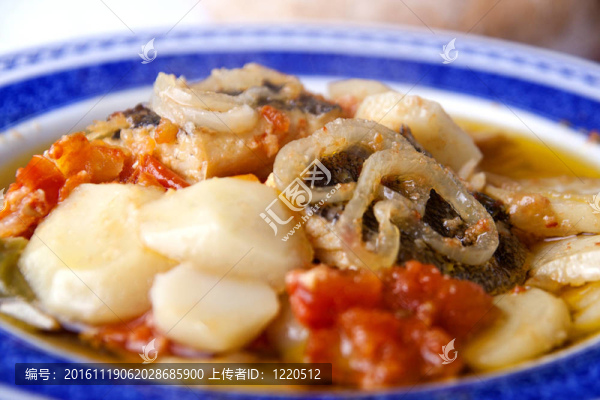 鱈魚(yú)和土豆的食物