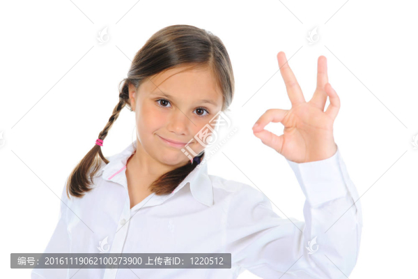 小女孩顯示簽名好嗎