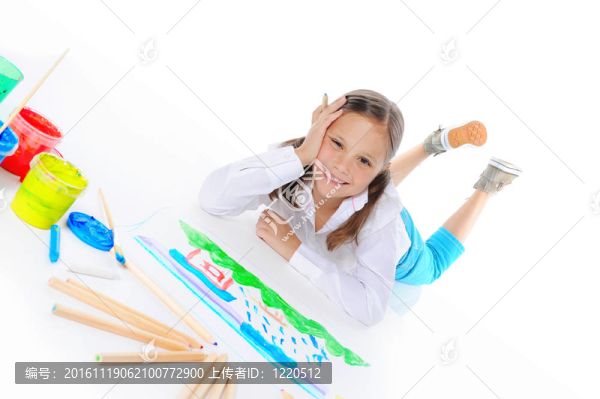 女孩畫