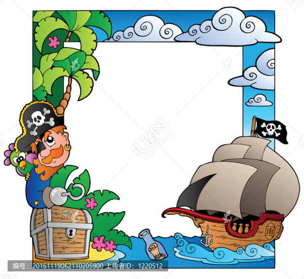 框架與海洋和海盜主題2