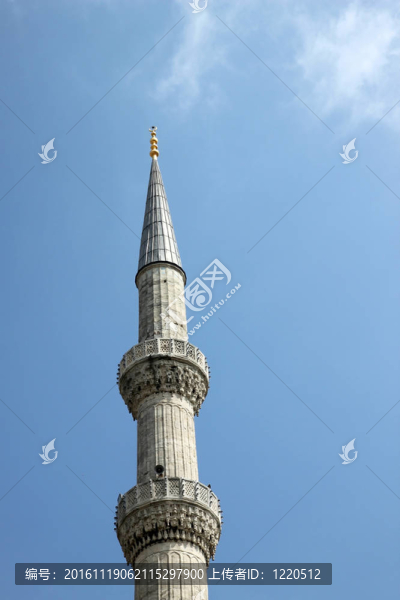 藍色清真寺的尖塔