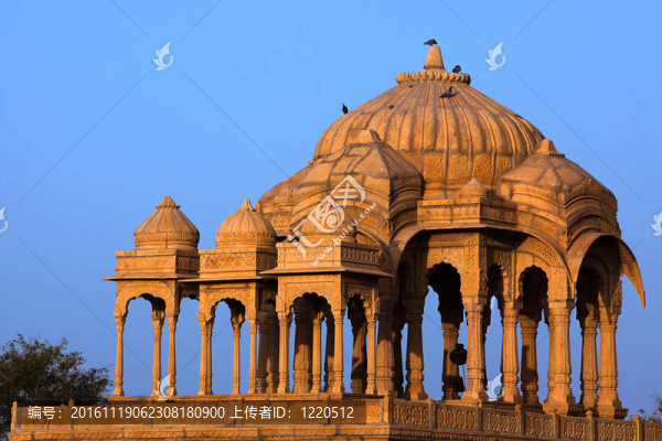 杰伊瑟爾梅爾八達巴格紀念碑在拉賈斯坦州的印度