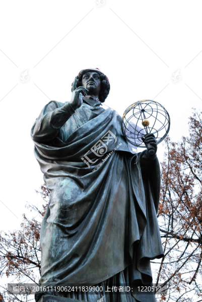 著名天文學(xué)家Nicholas,Copernicus的雕像