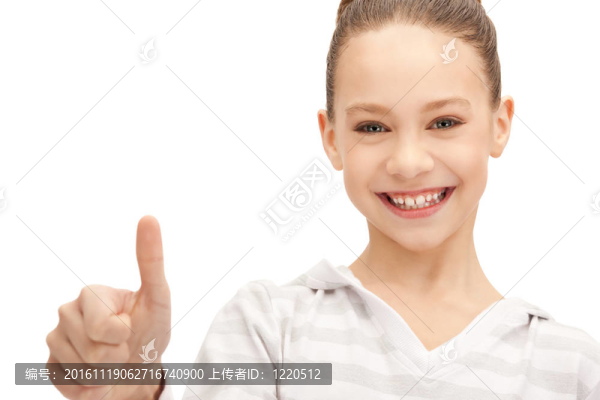豎起大拇指