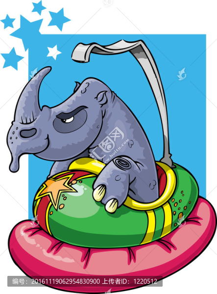 犀牛在保險杠車