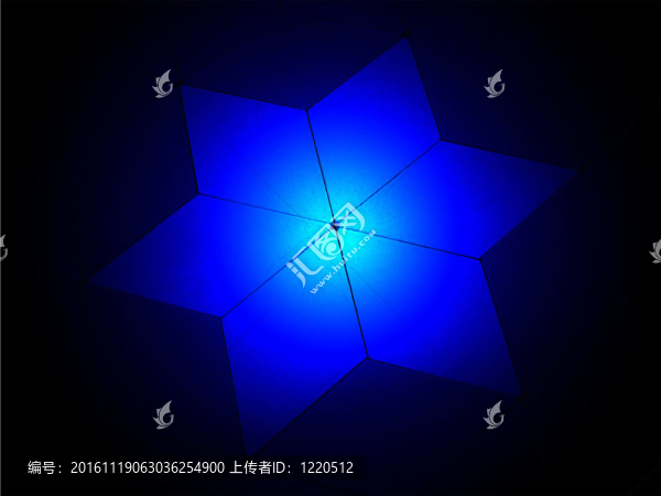 魔幻藍星燈光背景