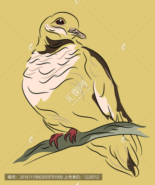 鴿子棲息在樹枝上-匯圖網(wǎng) www.fosd68.com 鴿子棲息在樹枝上