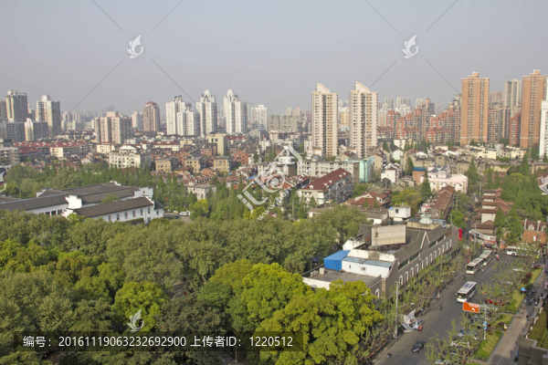 上海鳥瞰圖；中國