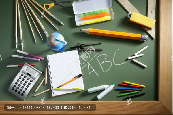 ABC學(xué)校黑板黑板回到學(xué)校
