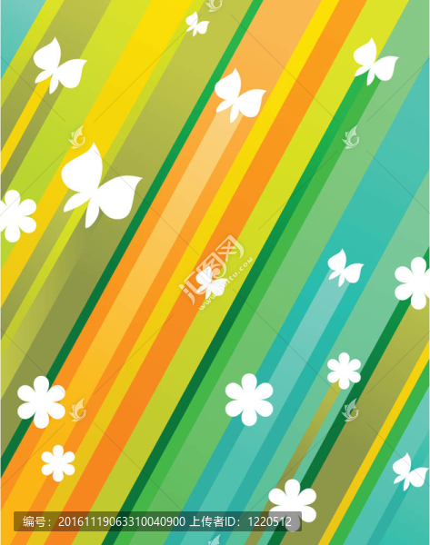 五顏六色的蝴蝶圖案