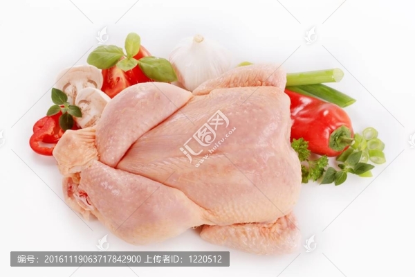 生雞和蔬菜