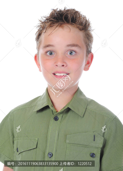 情感男孩的肖像。