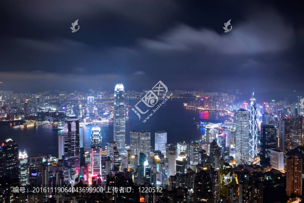 香港市的晚上