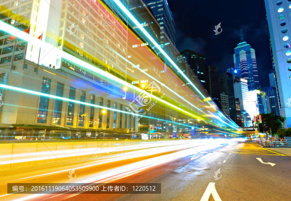 在香港市中心的交通