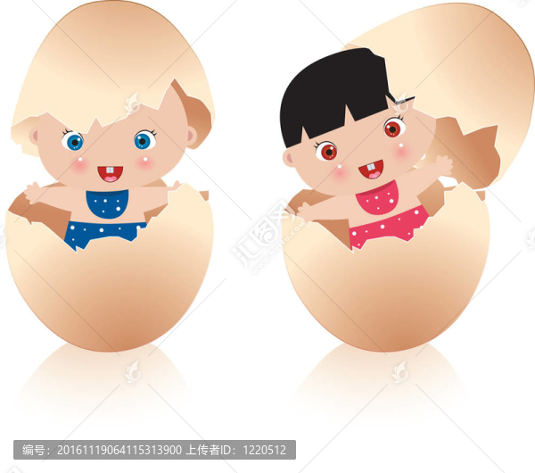 兩個(gè)雞蛋里的嬰兒