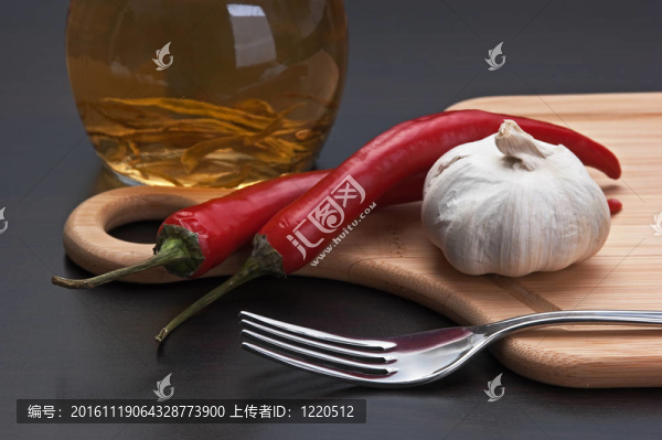 大蒜和紅辣椒