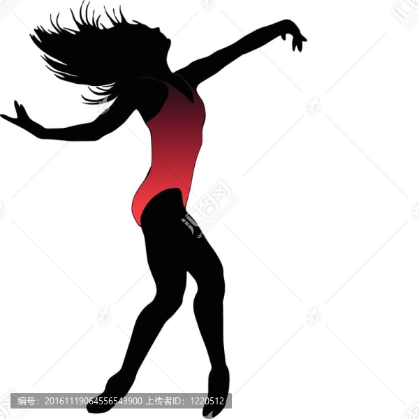 舞蹈女孩收集silhou芭蕾