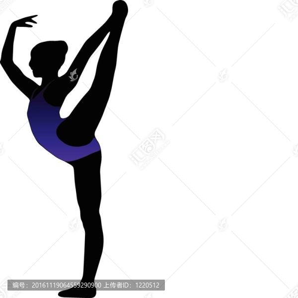 舞蹈女孩收集silhou芭蕾