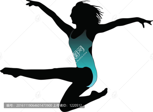 舞蹈女孩收集silhou芭蕾