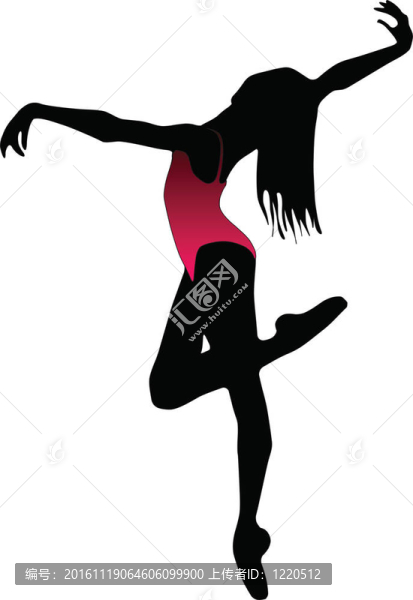 舞蹈女孩收集silhou芭蕾