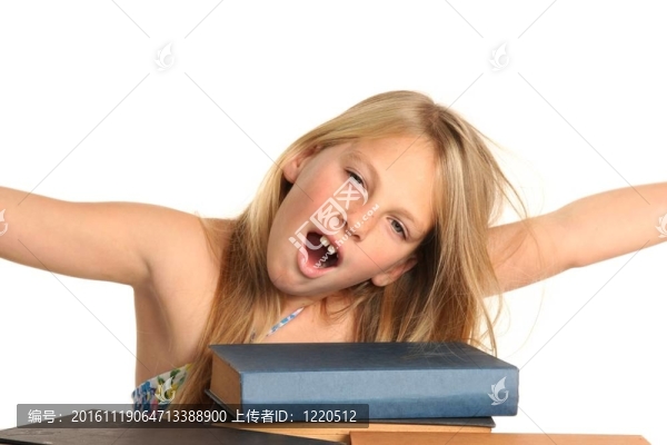 無聊的讀者的女孩