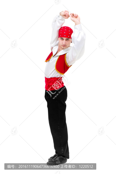 年輕迷人的男子跳舞