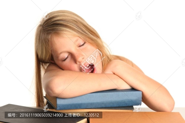 累了的女生