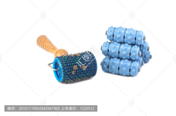 隔離在白色上的按摩工具