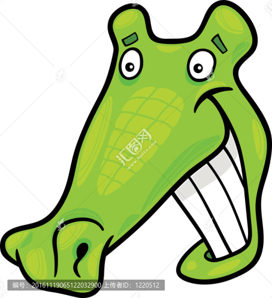 卡通鱷魚