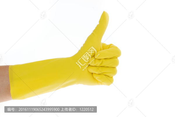 清潔女工的手套