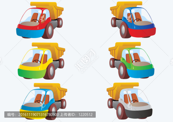 五彩繽紛的卡車