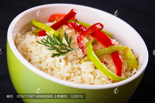 椒片熟米飯