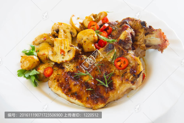 烤豬肉豬排白板