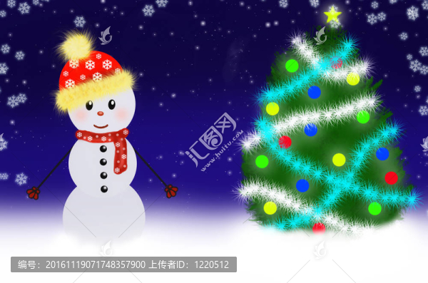 雪人的場景