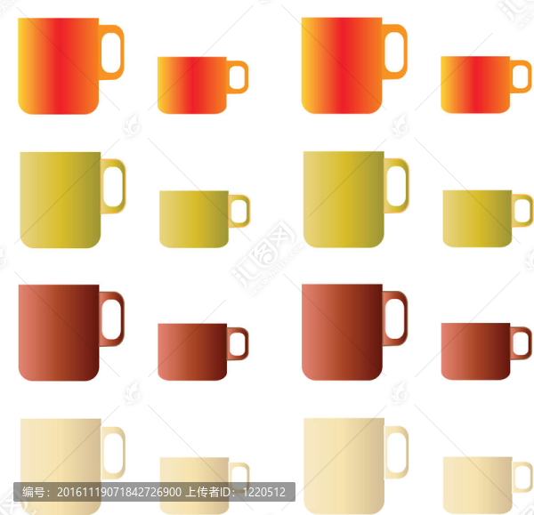 一套咖啡和茶杯