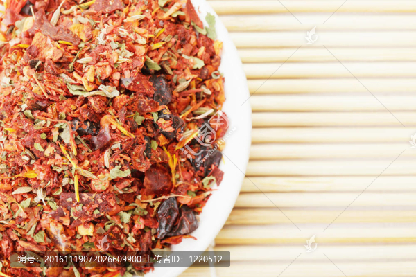 水稻課程特寫香料混合物