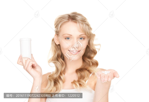 年輕女人的藥丸